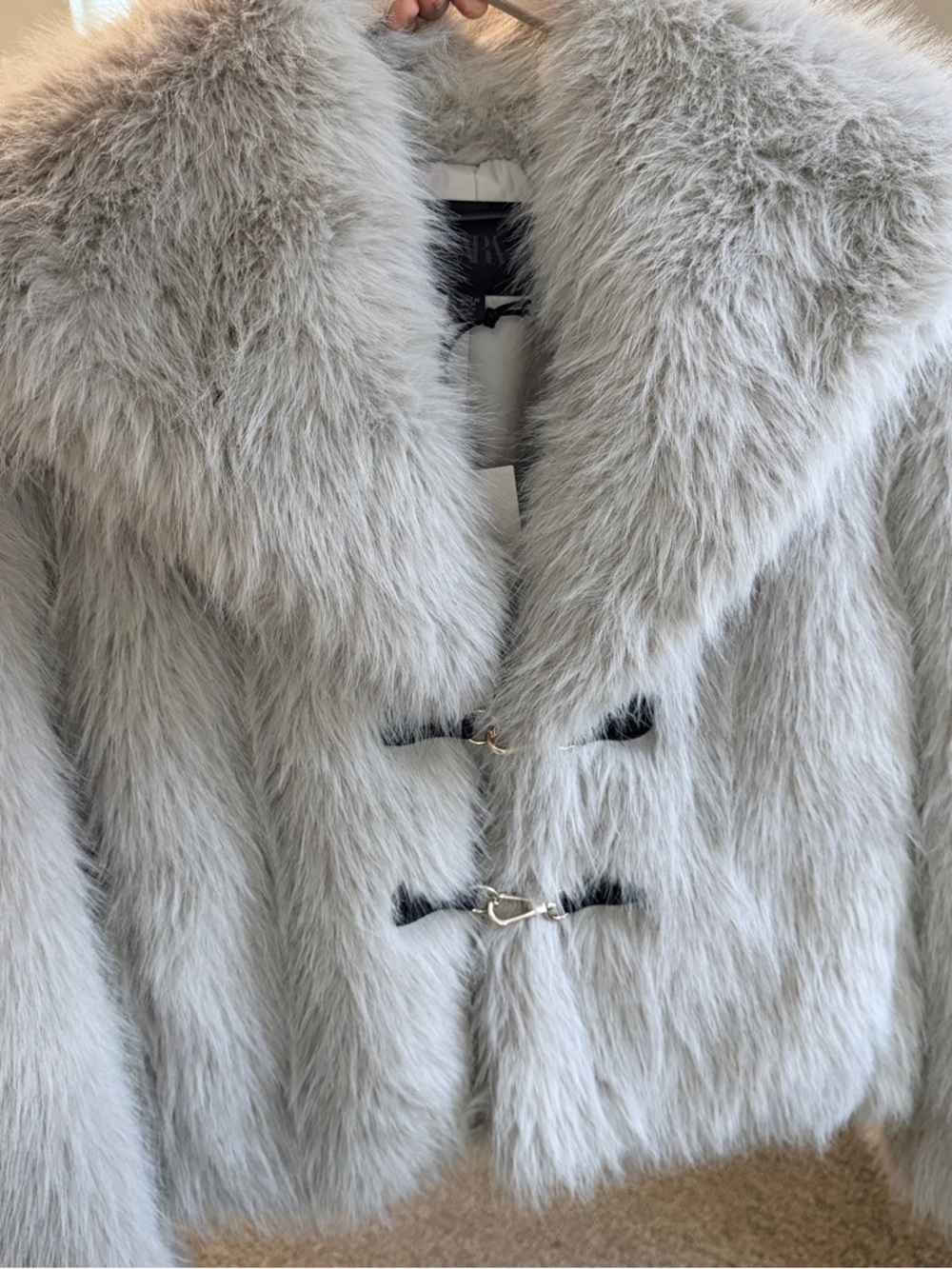 ZARA Faux Fur Toggle Coat LIMITED EDITION NWT 5854/221